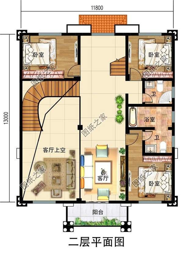 三層高端鄉村別墅，建設美麗新農村，修造舒適住宅