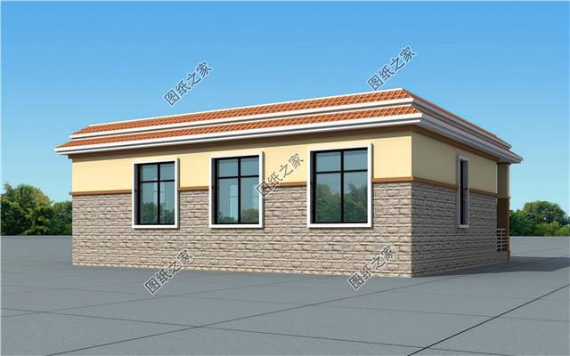 一層帶平屋頂自建別墅，第一眼還行住進去就愛了