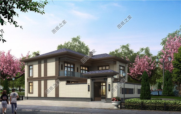 農村二層帶院子設計圖，這才是鄉村別墅正確的打開方式