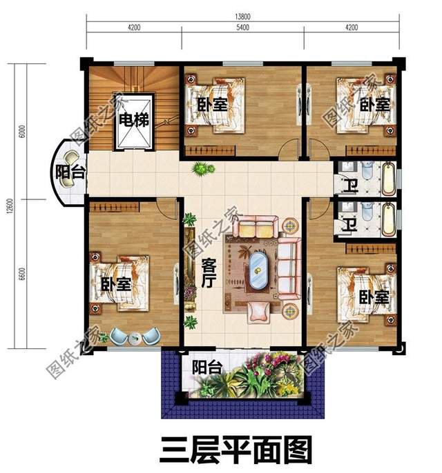 四層別墅設計圖，50萬之內，將農村的家鄉蓋成歐式古典“城堡”