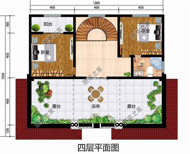 四層別墅設計圖，50萬之內，將農村的家鄉蓋成歐式古典“城堡”