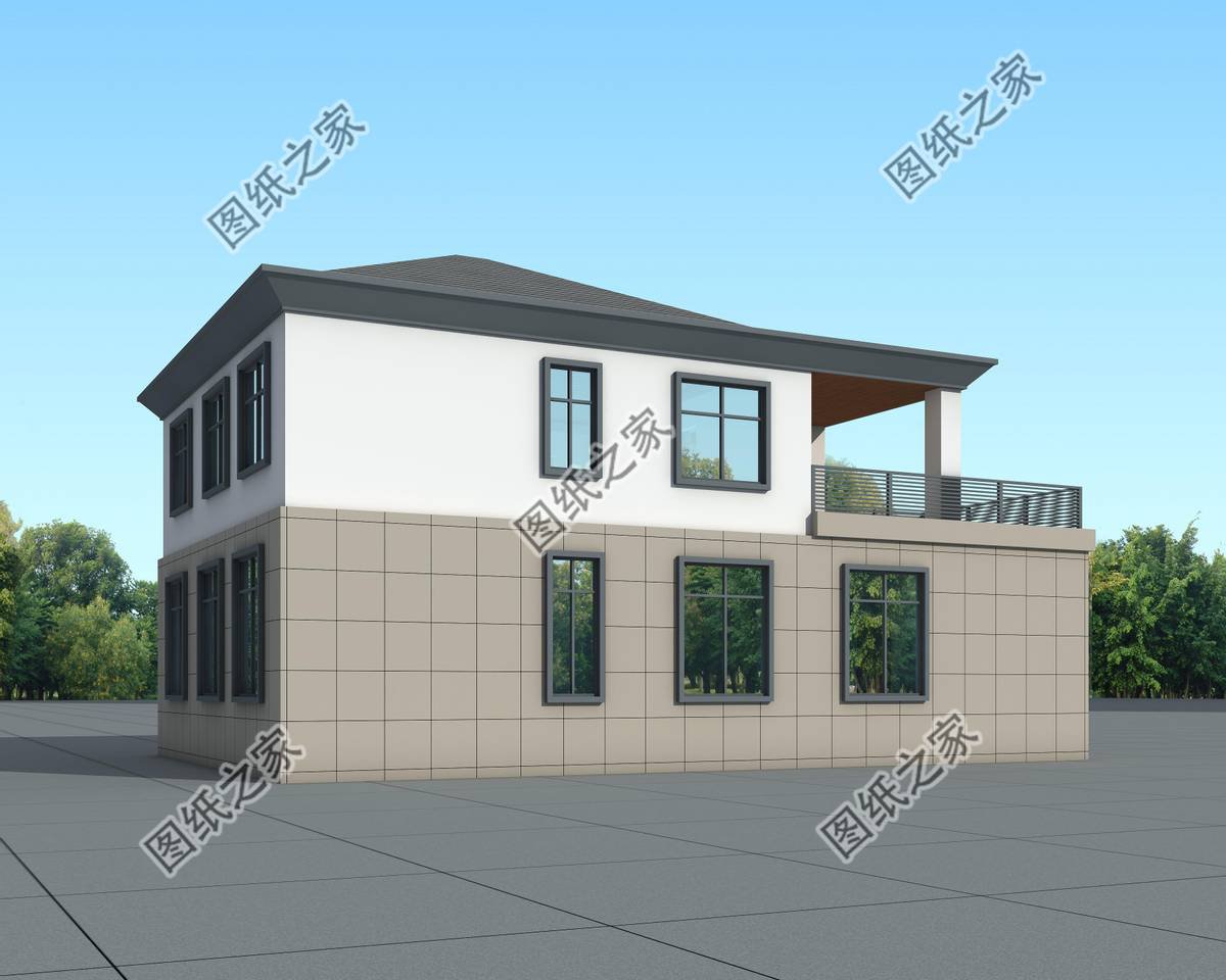 現(xiàn)代風(fēng)二層自建房，方寸之間，皆是大氣