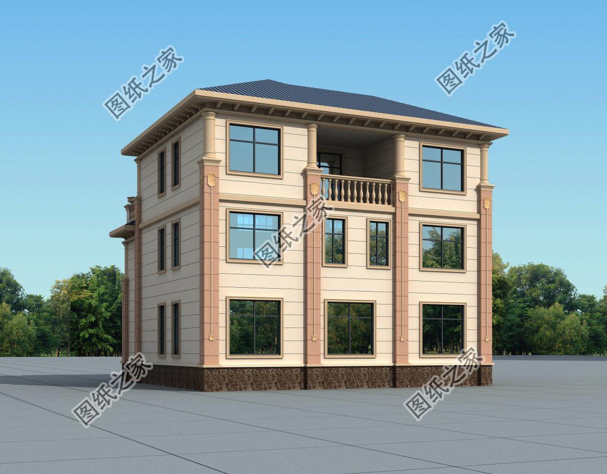 三層歐式別墅，富麗堂皇，建于鄉村，絕對是最吸引人眼球的一座