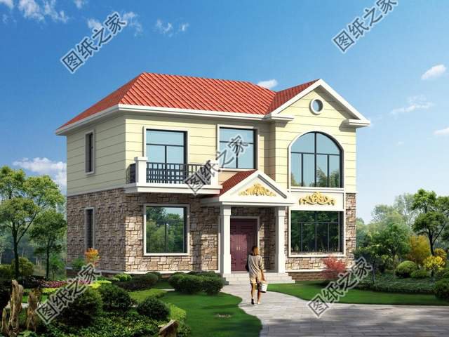 三開間房屋設計，大方雅致，線條順暢，立體感十足