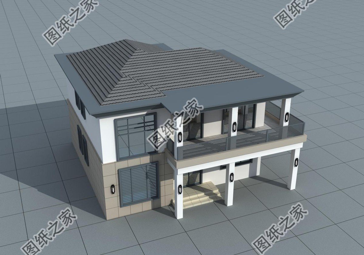 現代風別墅，簡潔的裝飾設計，符合年輕人的審美