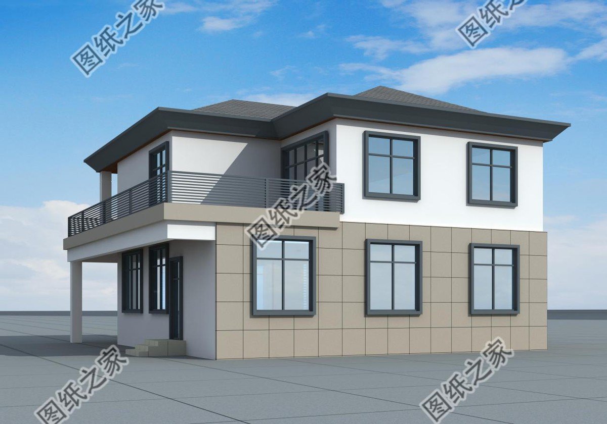 現代風別墅，簡潔的裝飾設計，符合年輕人的審美