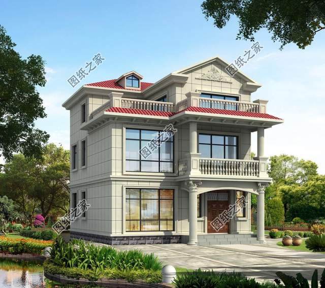 別墅帶書房設計圖，崇尚生活，書香空間