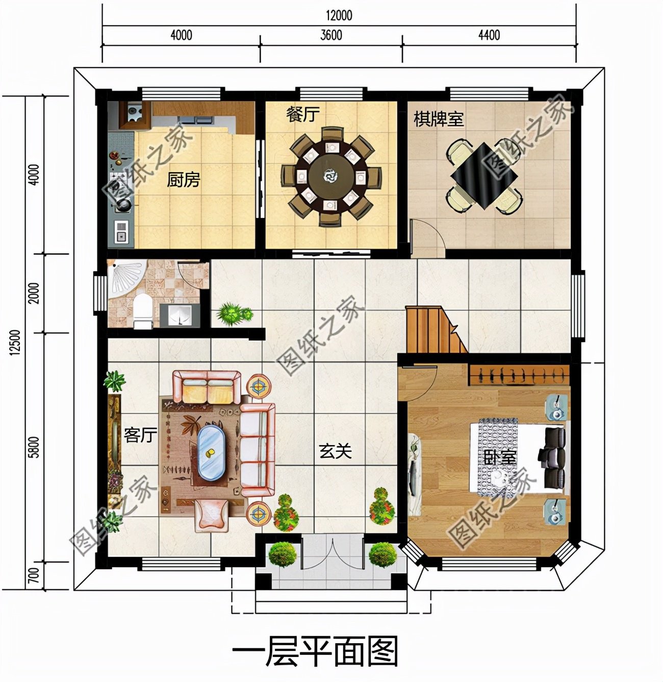 二層別墅設(shè)計(jì)圖，文化磚與真石漆巧妙碰撞，飽受好評(píng)