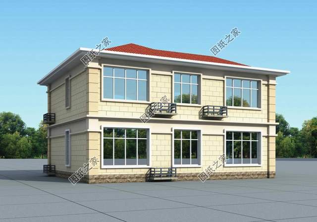 田園二層別墅設計圖，簡單的設計，回歸田園的懷抱