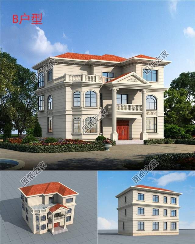 三層歐式住宅設(shè)計(jì)圖，藝術(shù)家園，享受自然