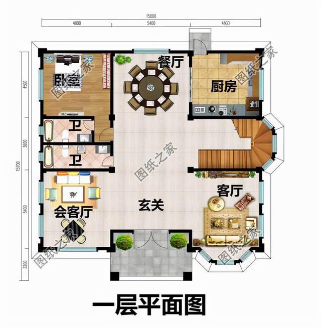 四層獨棟別墅設計圖紙，舒適與奢華，余生都讓他人羨慕吧