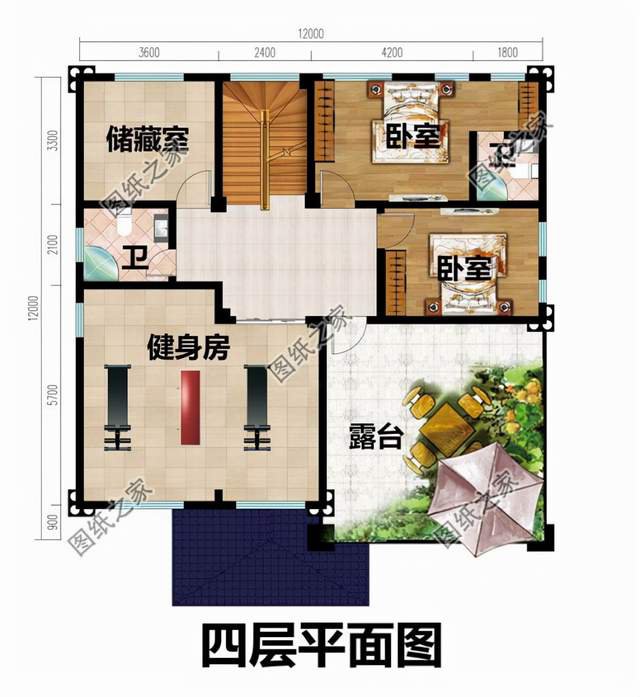 四層獨棟別墅設計圖紙，舒適與奢華，余生都讓他人羨慕吧