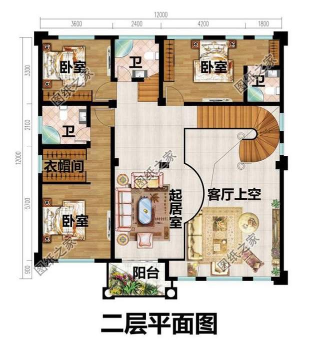 四層獨棟別墅設計圖紙，舒適與奢華，余生都讓他人羨慕吧