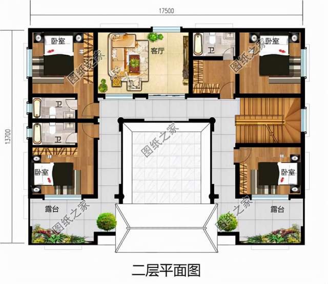 鄉(xiāng)村二層合院設(shè)計(jì)，古典大氣的庭院秒殺了一群小洋樓