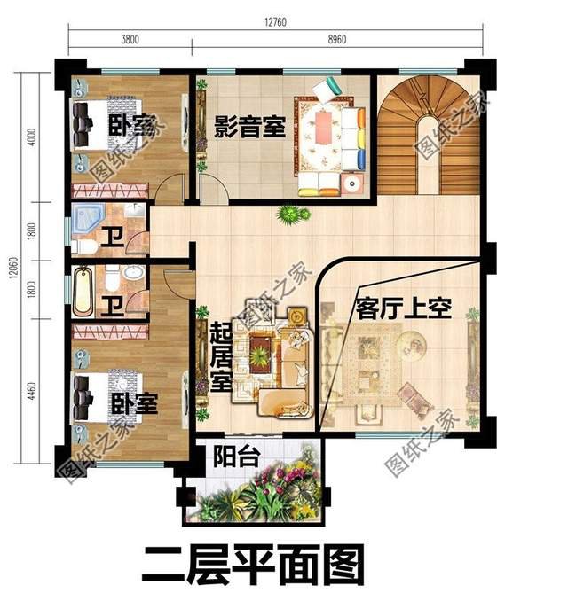 三層小別墅設計圖，造型豪華，舒適的生活體驗