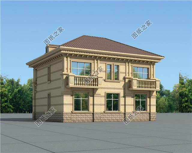 別墅二層設計圖紙，鄉下建一座老洋房，值得您留戀一輩子