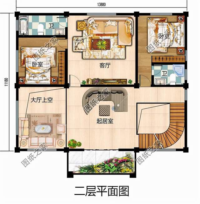 新中式三層圖紙，彰顯主人品位，出門也有面子