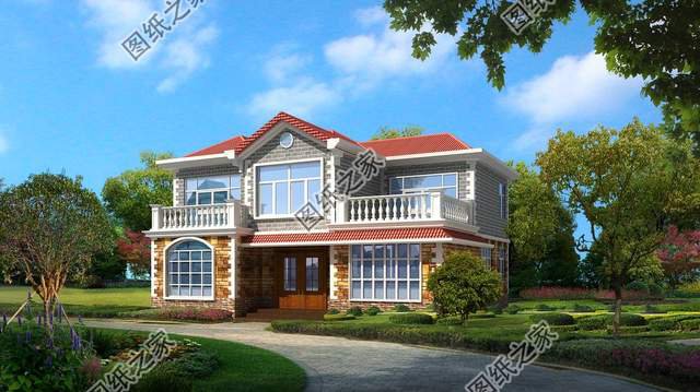 農(nóng)村雙層別墅設(shè)計圖，新農(nóng)村新面貌，好看的別墅來助陣