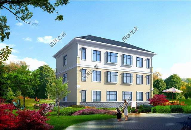 雙拼兄弟別墅設計圖，家里兩兄弟感情好，蓋雙拼最合適