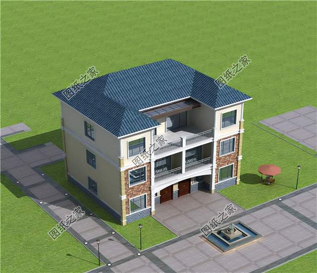 雙拼兄弟別墅設計圖，家里兩兄弟感情好，蓋雙拼最合適