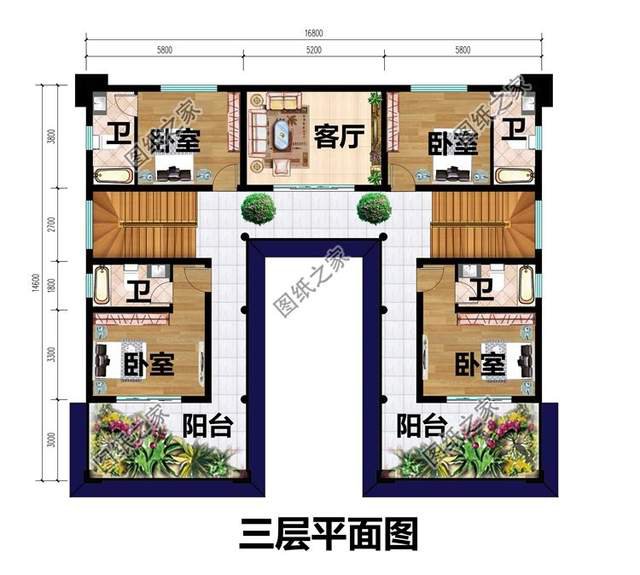 中式合院設計，高低有序，層次分明享受鄉村純樸生活