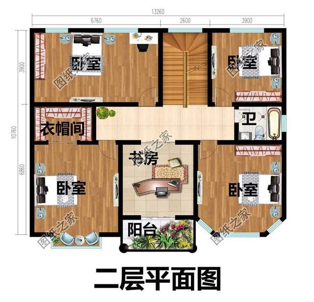 二層半別墅設計圖，安靜、舒適、寬敞，滿足居住需求