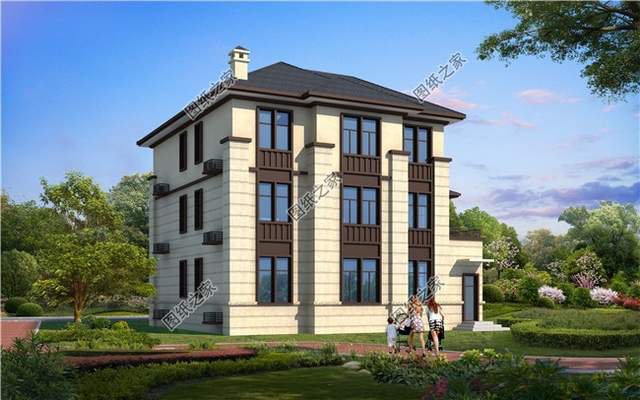 新中式三層自建房圖紙，不過時的設計，在老家建一棟揚名百年