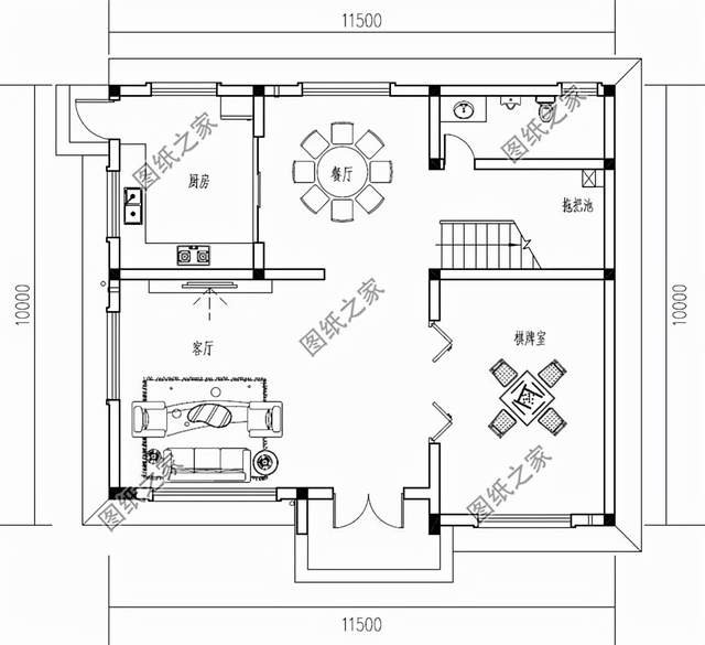 新中式三層自建房圖紙，不過時的設計，在老家建一棟揚名百年