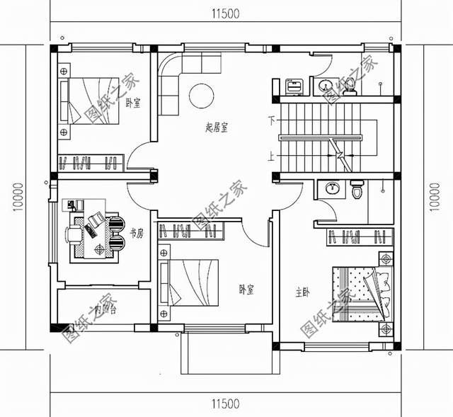 新中式三層自建房圖紙，不過時的設計，在老家建一棟揚名百年
