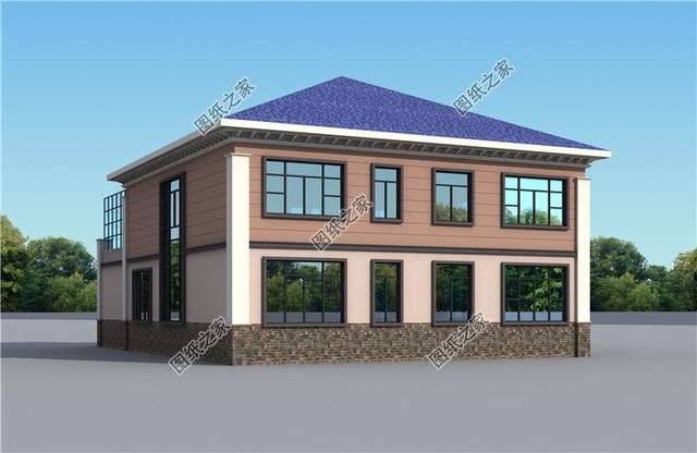 鄉村自建房車庫設計，簡潔美觀，給人以親切感