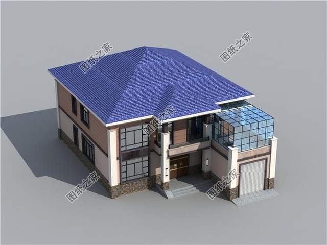 鄉村自建房車庫設計，簡潔美觀，給人以親切感