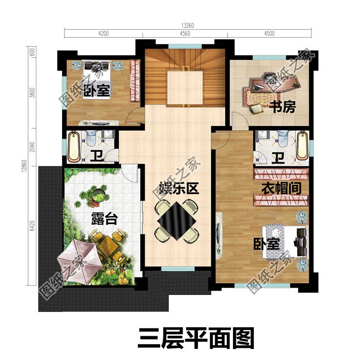 新農村中式風三層別墅