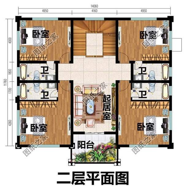 鄉(xiāng)村別墅設(shè)計(jì)圖，超豪華的三層別墅，讓家人的生活越來越舒適