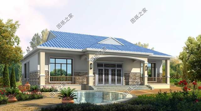 大戶型一層自建房，回老家給父母蓋的養(yǎng)老房，蓋哪套都不虧