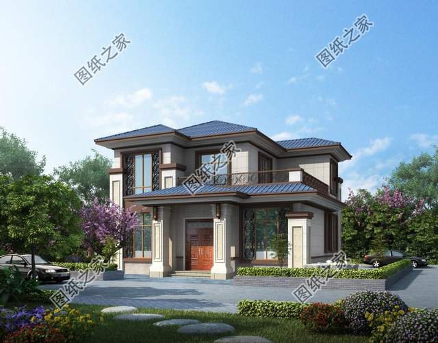 鄉村二層別墅設計，屋內布局合理，造價約15w您不心動？