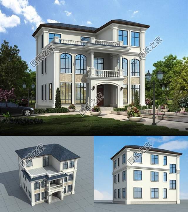 農(nóng)村三層農(nóng)村別墅，非常氣派的別墅，突出主人的品味