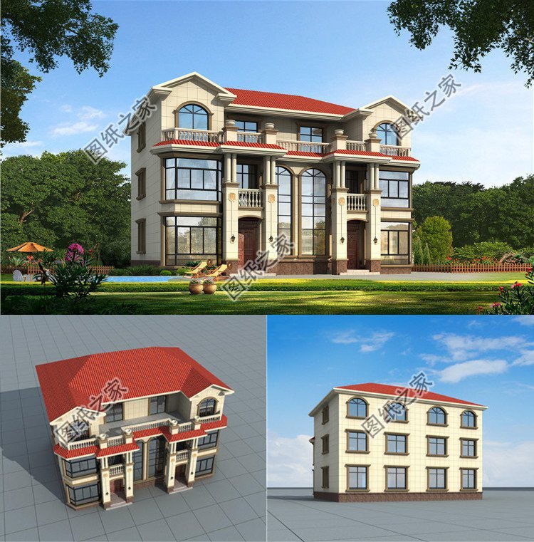 雙拼兄弟自建房，圓蓋別墅夢想，家人住在一起更熱鬧