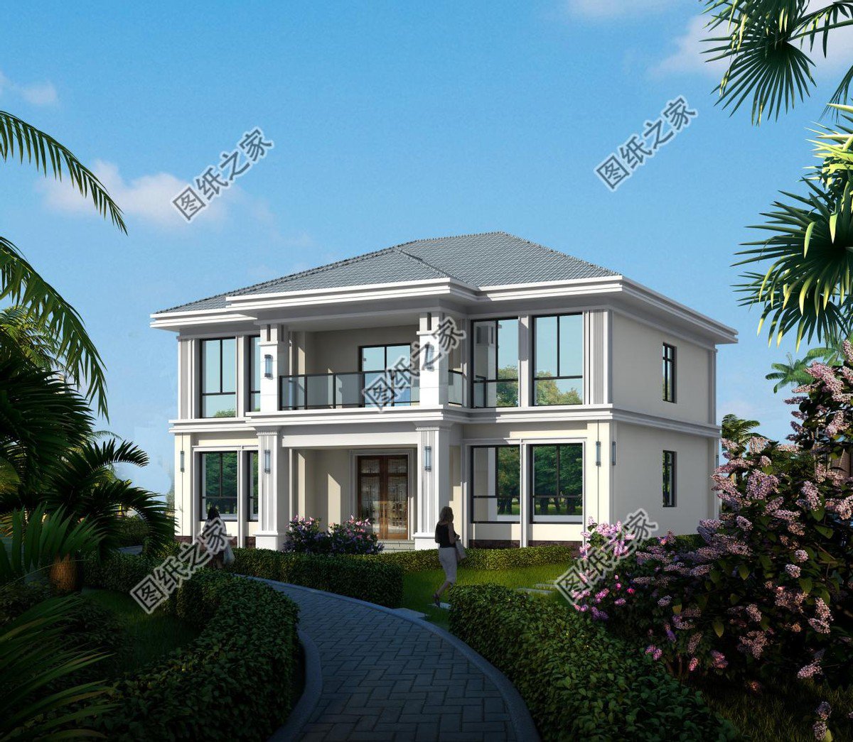 占地150二層別墅設計，夢想鄉村生活的標配，父母親和小孩都愛