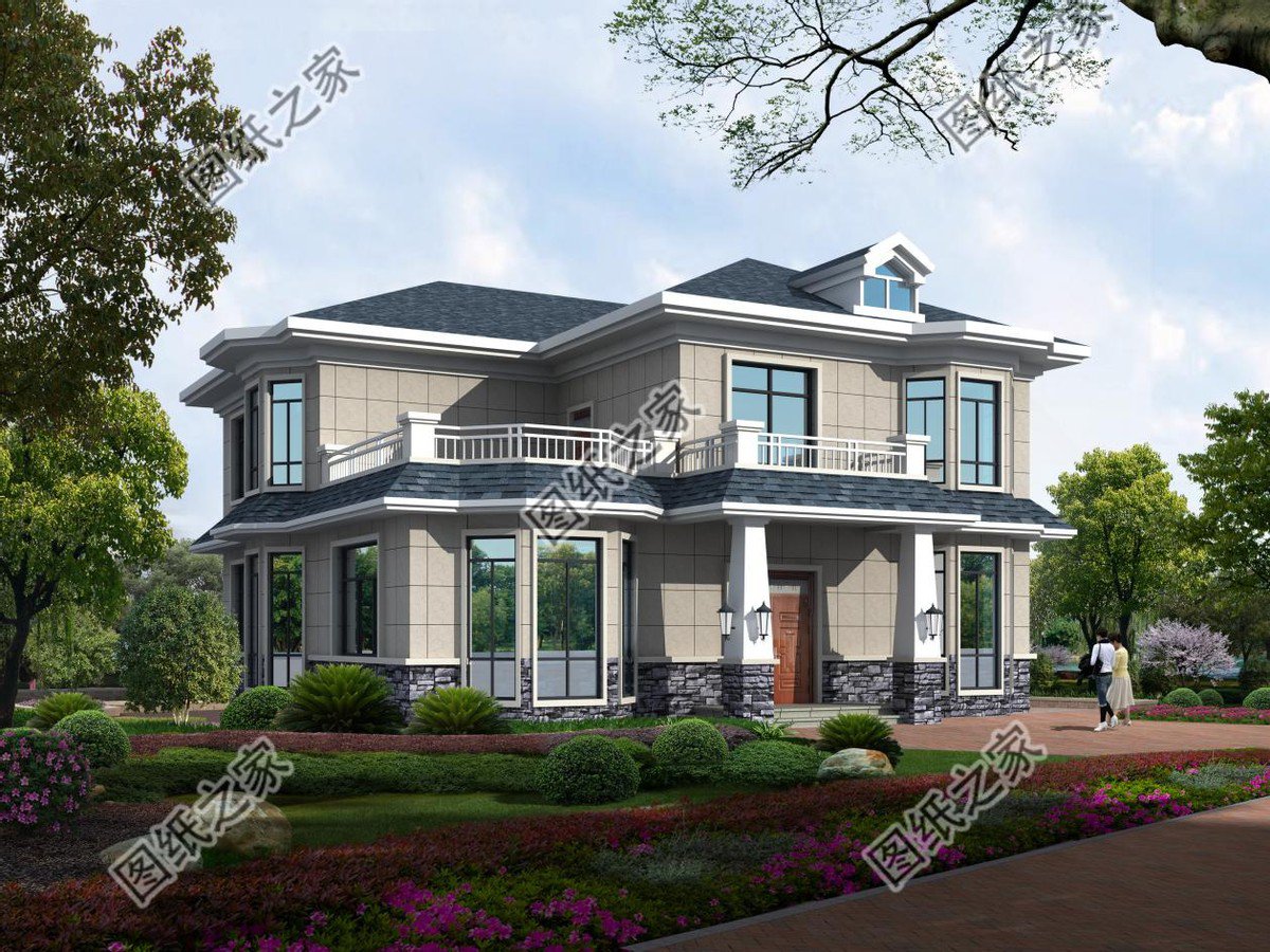 占地150二層別墅設計，夢想鄉村生活的標配，父母親和小孩都愛