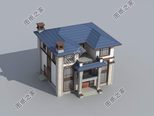 新中式三層別墅，別具一格的韻味，帶來一種文化氣息