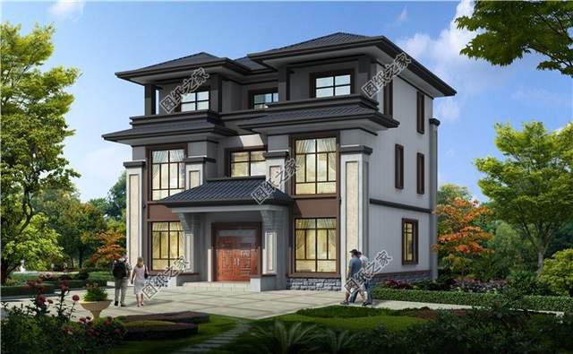新中式三層別墅，別具一格的韻味，帶來一種文化氣息