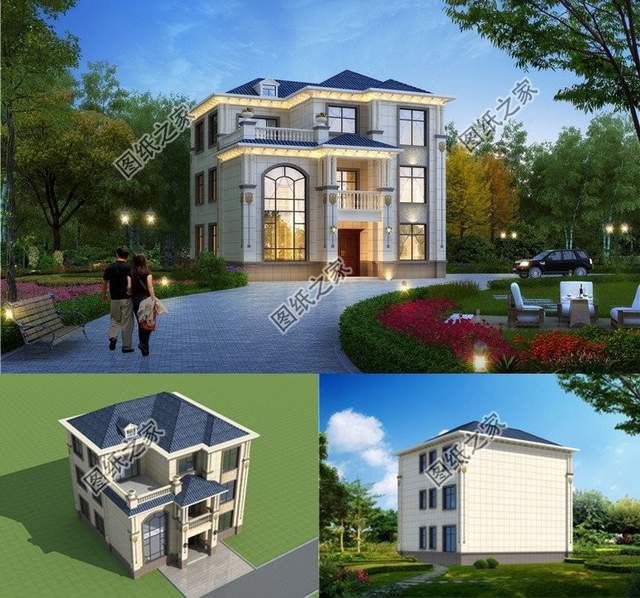 三層小別墅設計圖，我敢打賭，99%的人見了之后都會愛上它