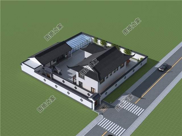 仿古別墅設計，震撼感撲面而來，顛覆您對農村自建房的認知