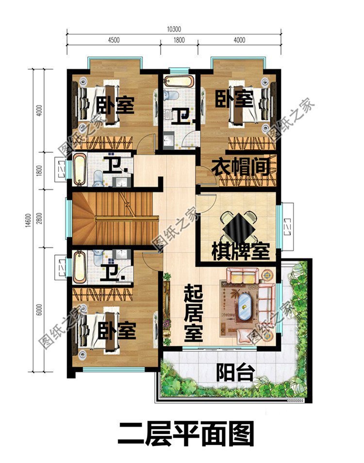 迷你四層別墅設計，平屋頂設計造價低，每一層功能齊全