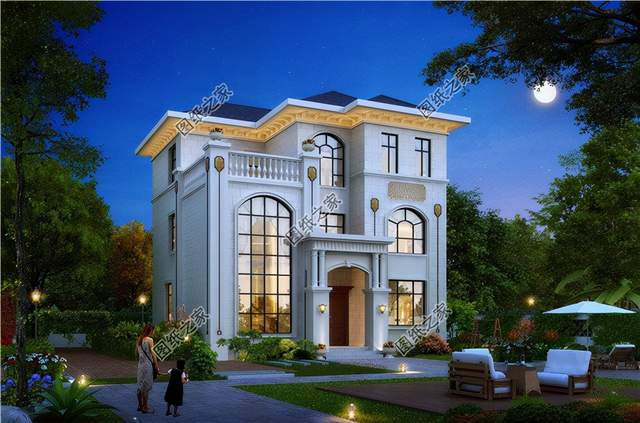 三層別墅圖紙，多窗多露臺的歐式風格，這樣的風格你愛上了嗎？