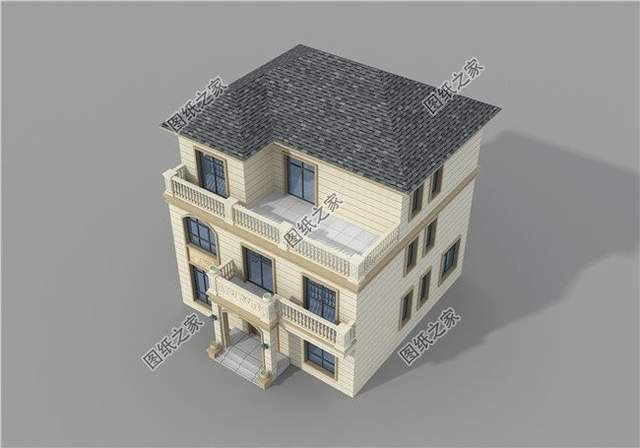 新農(nóng)村三層別墅設計，整體明亮通透，空間寬敞舒適