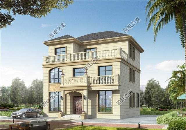 新農(nóng)村三層別墅設計，整體明亮通透，空間寬敞舒適