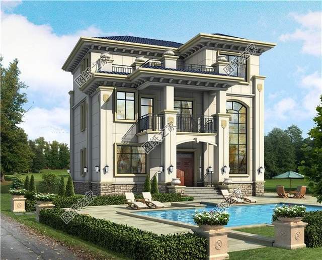 三層樓房外觀效果圖，新鄉(xiāng)村新氣象，美不勝收