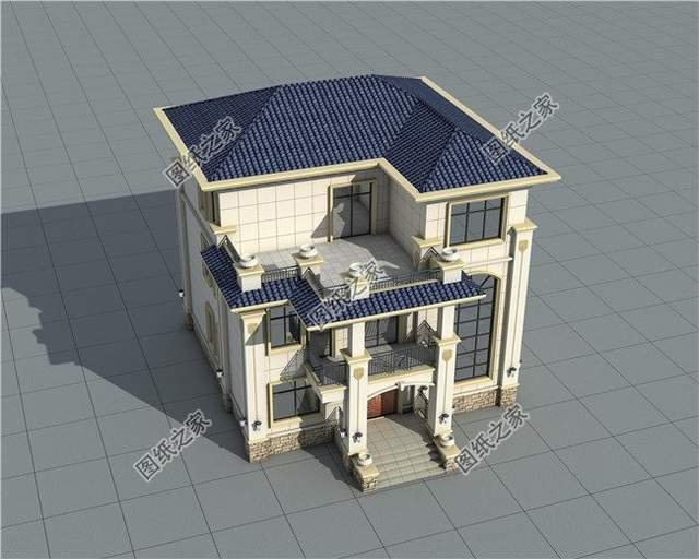 三層樓房外觀效果圖，新鄉(xiāng)村新氣象，美不勝收