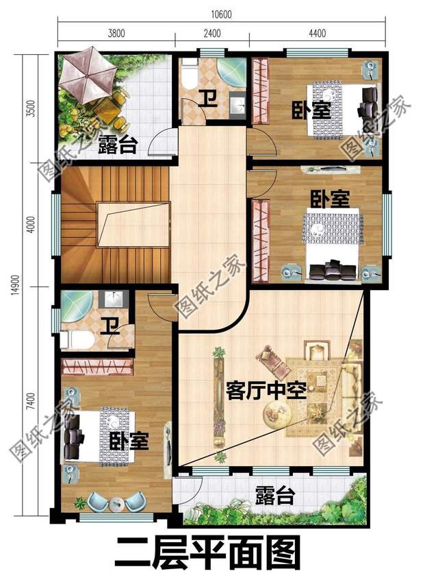 面寬10米的二層別墅設計，奢華與清爽的味道，凸顯純真與活力